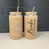 Personalised Bridesmaids Glass Tumbler